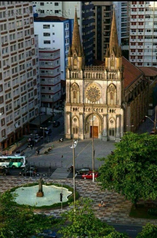 Kitnet Aconchegante Beira Mar. Apartman Santos Kültér fotó