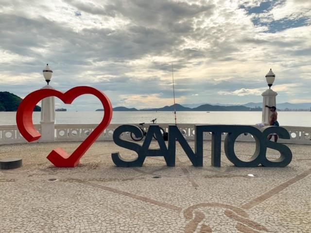 Kitnet Aconchegante Beira Mar. Apartman Santos Kültér fotó