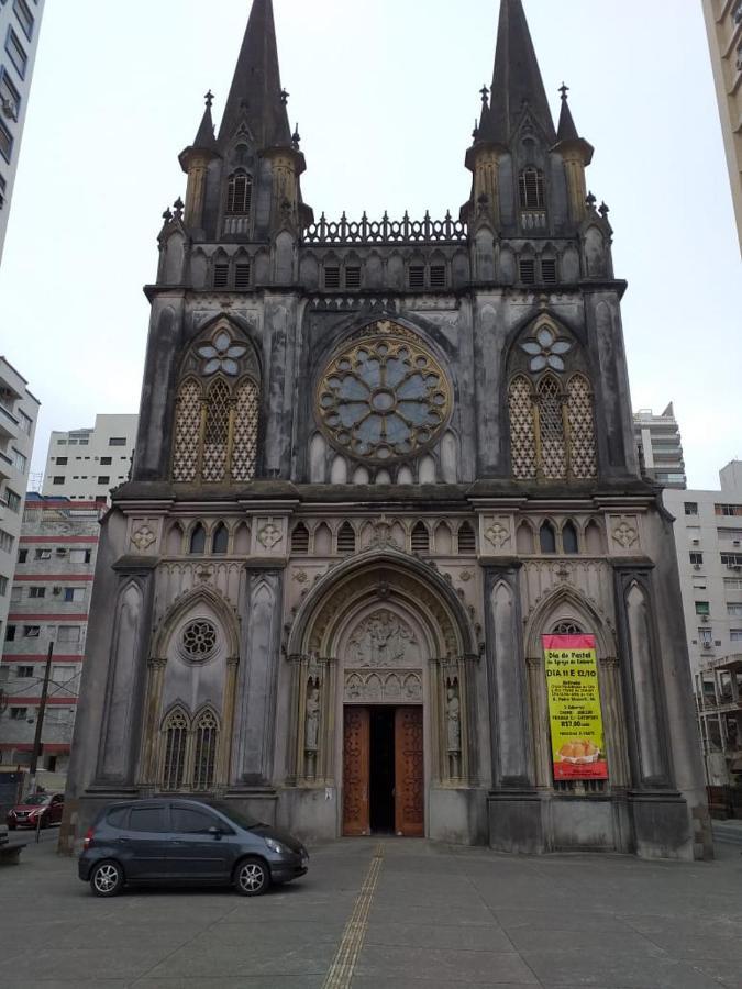 Kitnet Aconchegante Beira Mar. Apartman Santos Kültér fotó